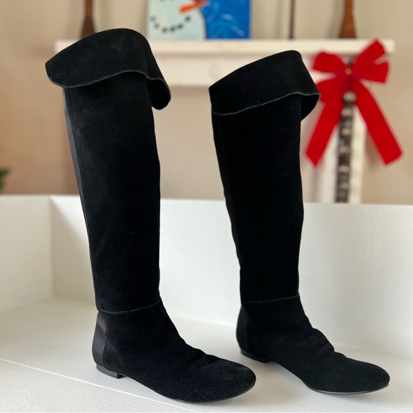 Steve Madden Zestyy Fold Over Suede Boots Size 8 1/2 - Picture 13 of 14